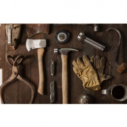 tools on a table